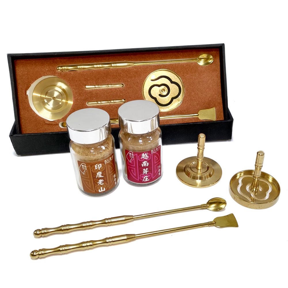 香道禮盒-香粉及篆香工具組- Gift Box - Incense Powder & Mold Tools 