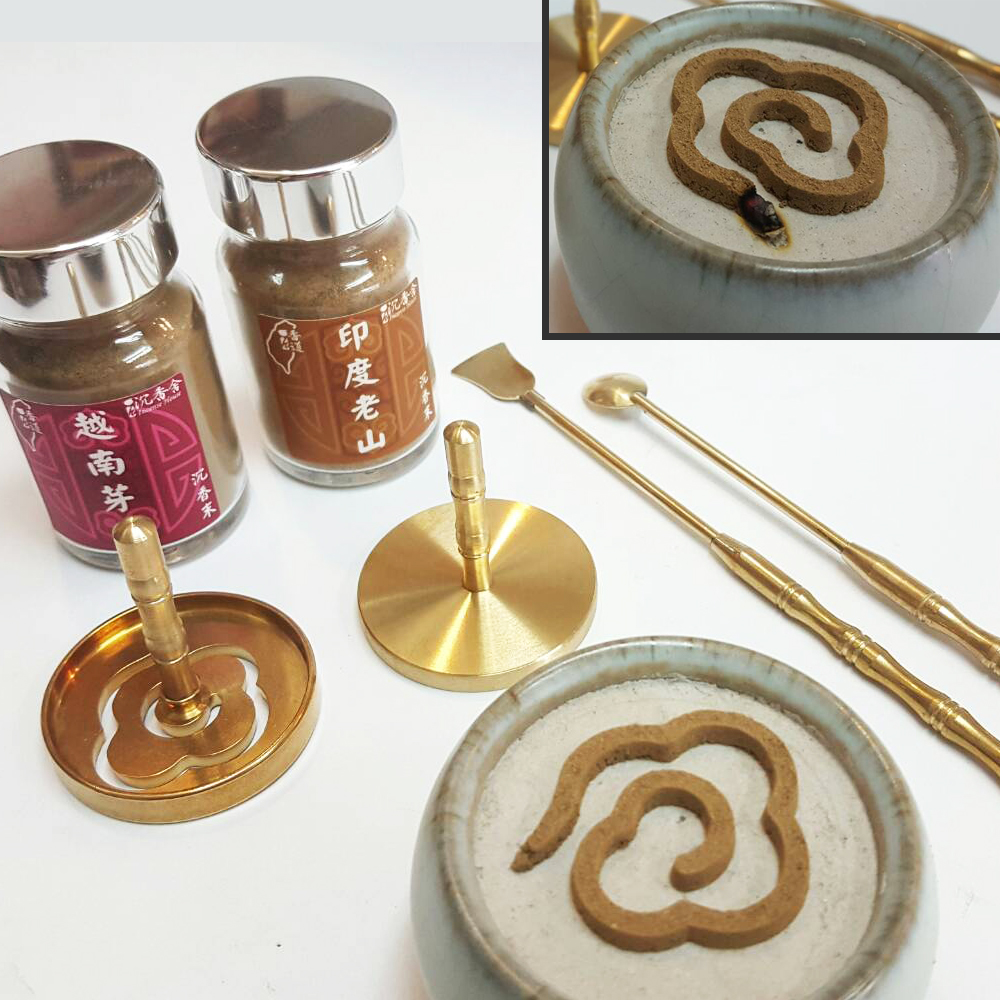 香道禮盒-香粉及篆香工具組- Gift Box - Incense Powder & Mold Tools